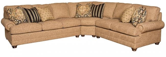 King Hickory Highland Park Right Arm Facing One Arm Loveseat With Panel