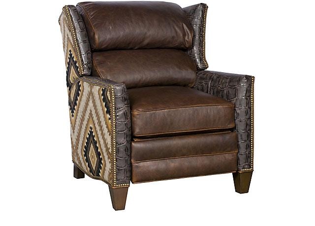 King Hickory Living Room Santorini Fabric Recliner 767R North