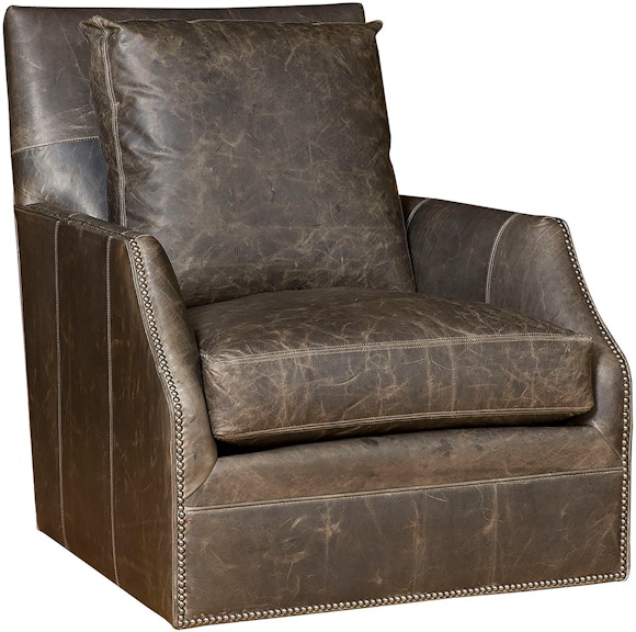 King Hickory Emma Emma Swivel Leather Chair C33-01-SL