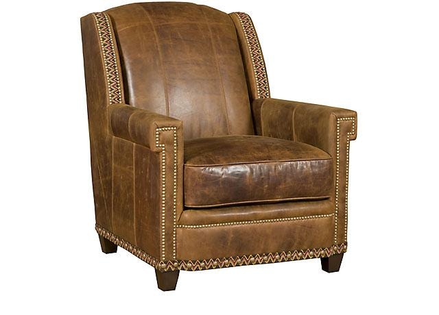 king hickory leather chair