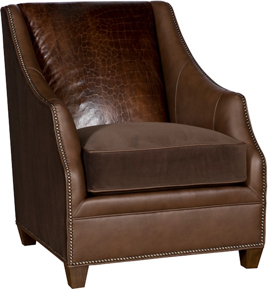 King Hickory Heather Heather Leather/Fabric Chair C49-01-LF