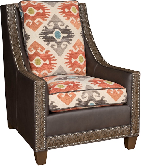 King Hickory Elsa Elsa Leather/Fabric Chair C91-01-LF