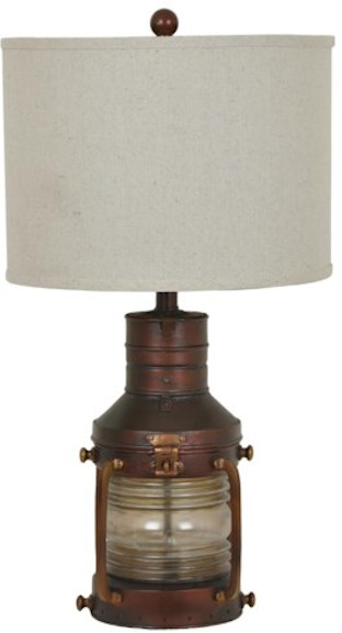 Crestview Copper Lantern Table Lamp CVABS964 350-CVABS964