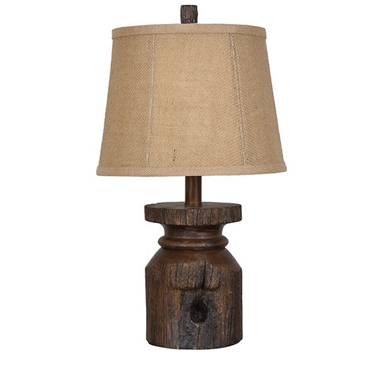 Rustic accent store lamp