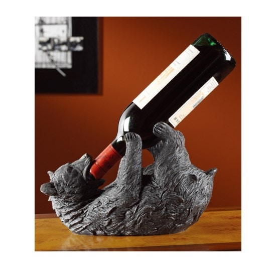 Black bear wine online bottle holder