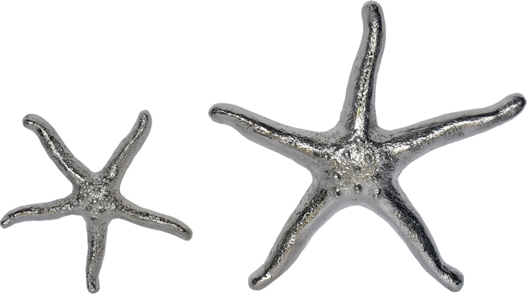 Crestview Silver Starfish, Set Of 2 CVDEN061 CVDEN061