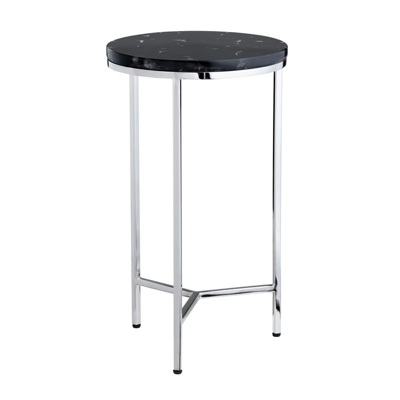  Obsidian Marble Accent Table 