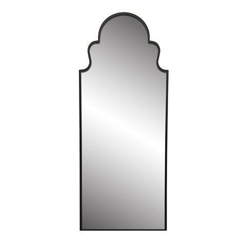 Crestview Mirrors Trefoil Arched Gold Framed Wall Mirror