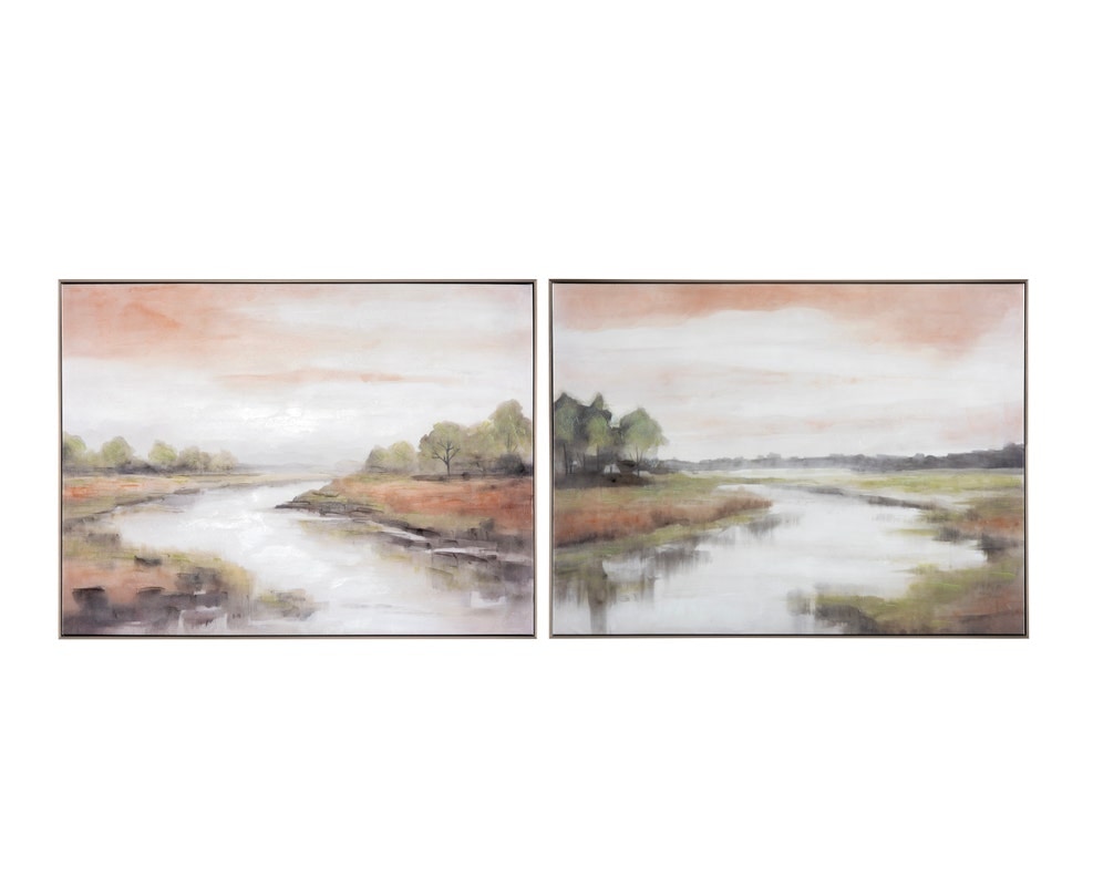 Crestview Art Rivers A Flowing CVTOP3399 - Rider Furniture
