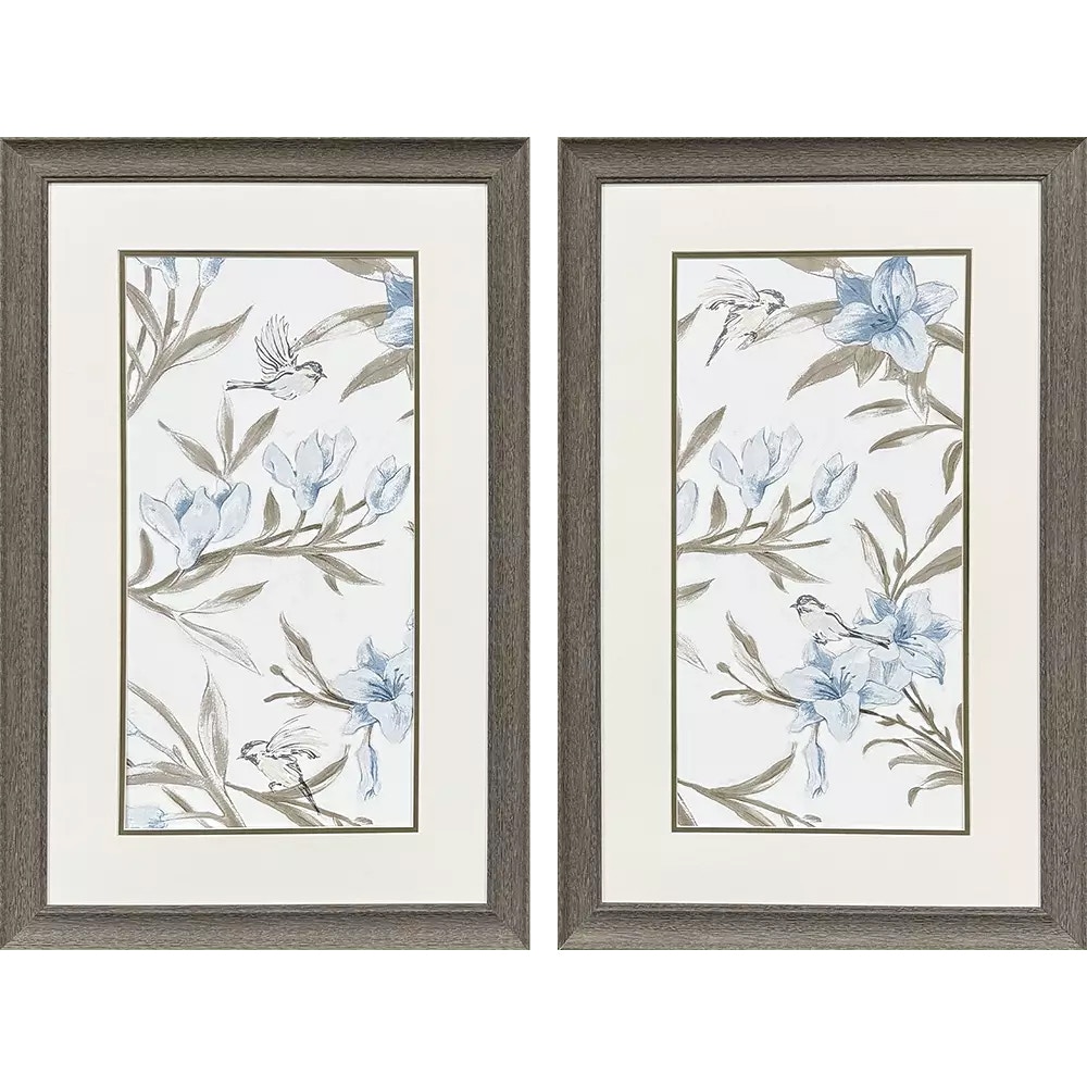 Blue Flower Beauty S/2 48764