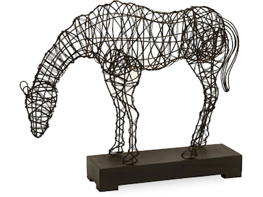 IMAX Corporation Cki Anatole Woven Horse Statuary 10836
