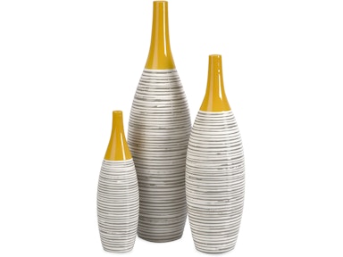 IMAX Corporation Andean Multi Glaze Vases-Set of 3 11217-3