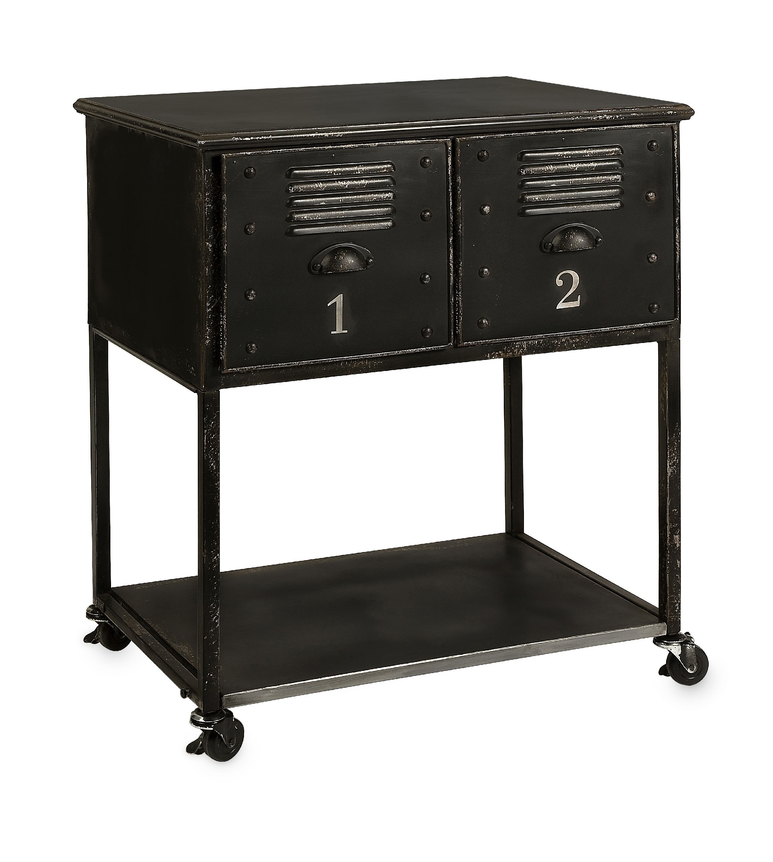 Imax Corporation Accessories Alastor Rolling Cart Table 2 Drawer