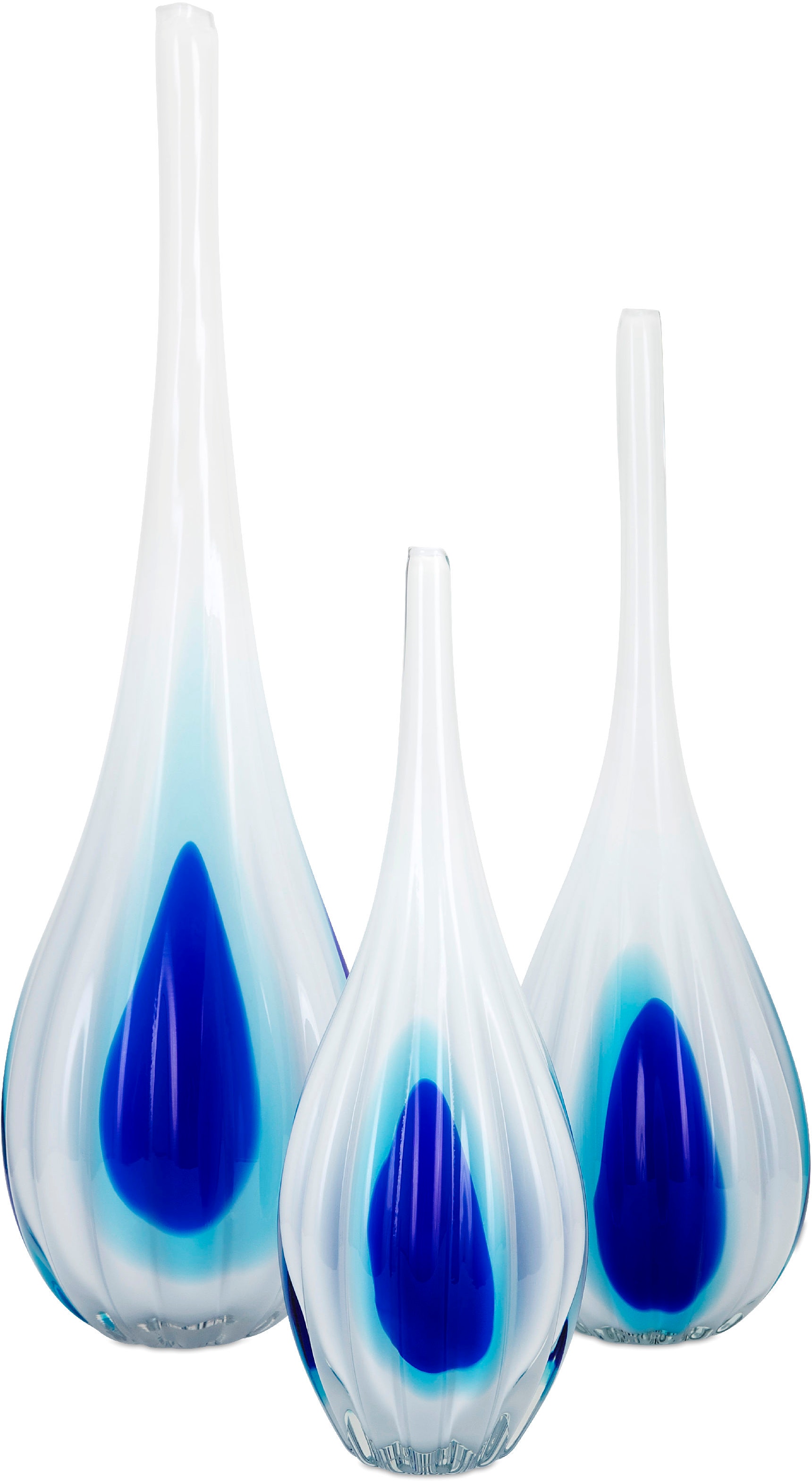 IMAX Corporation Accessories Toledo Glass Vases Set of 3 IX Walter E Smithe Furniture Design 3