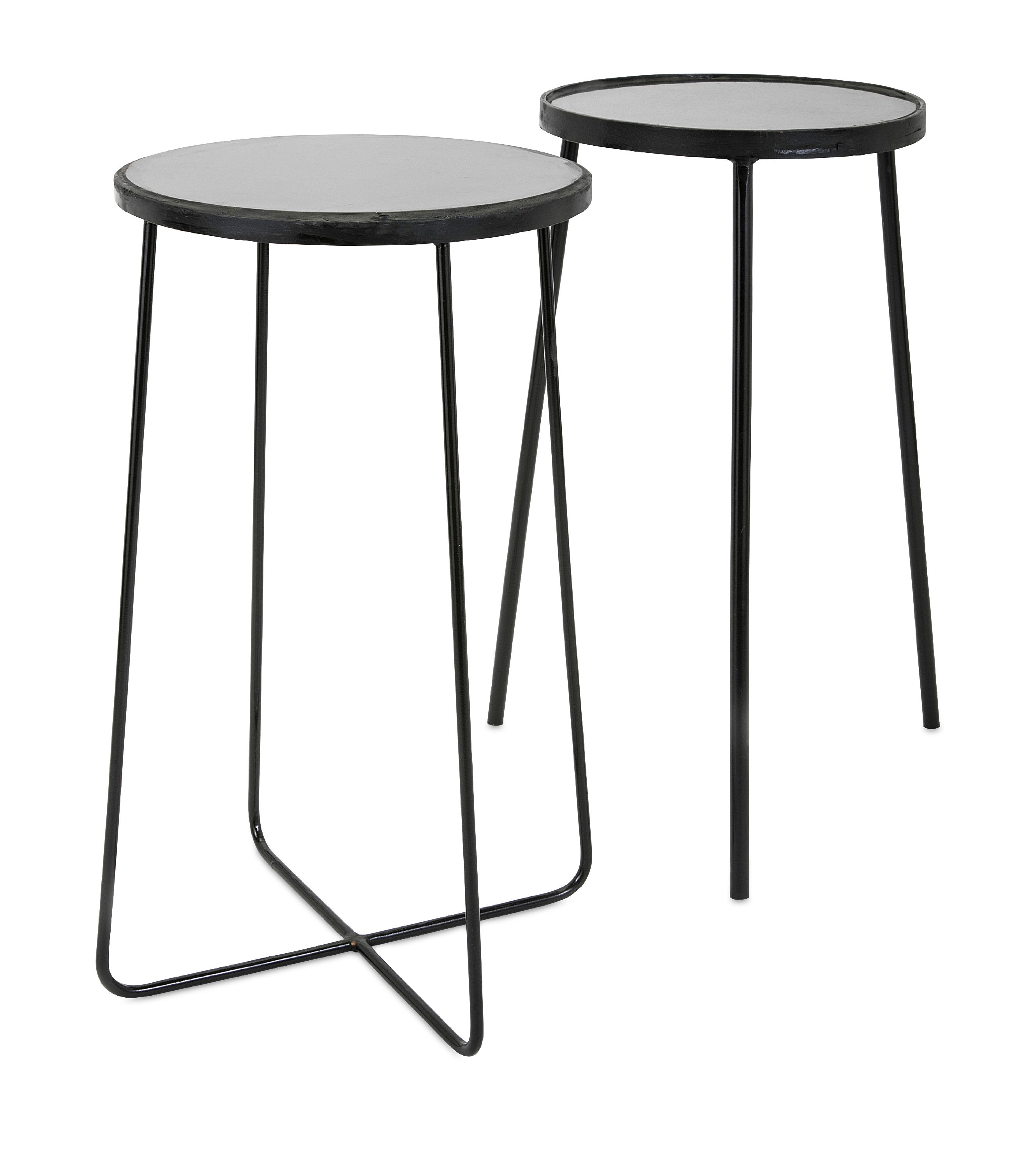 Imax Corporation Living Room Berke Iron And Marble Tables Set Of 2 61452 2 Issis Sons
