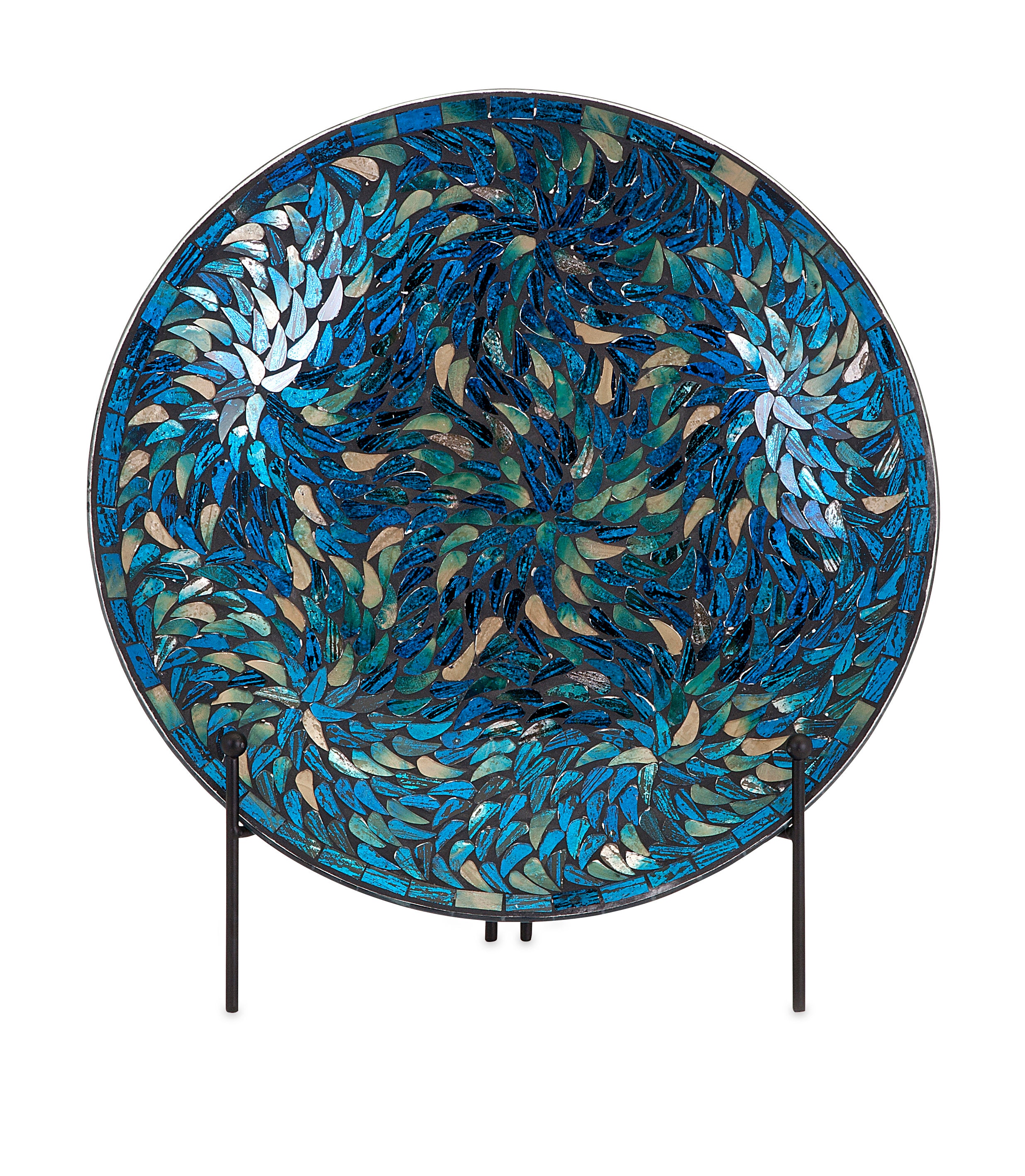 Imax Corporation Accessories Peacock Mosaic Charger And Stand