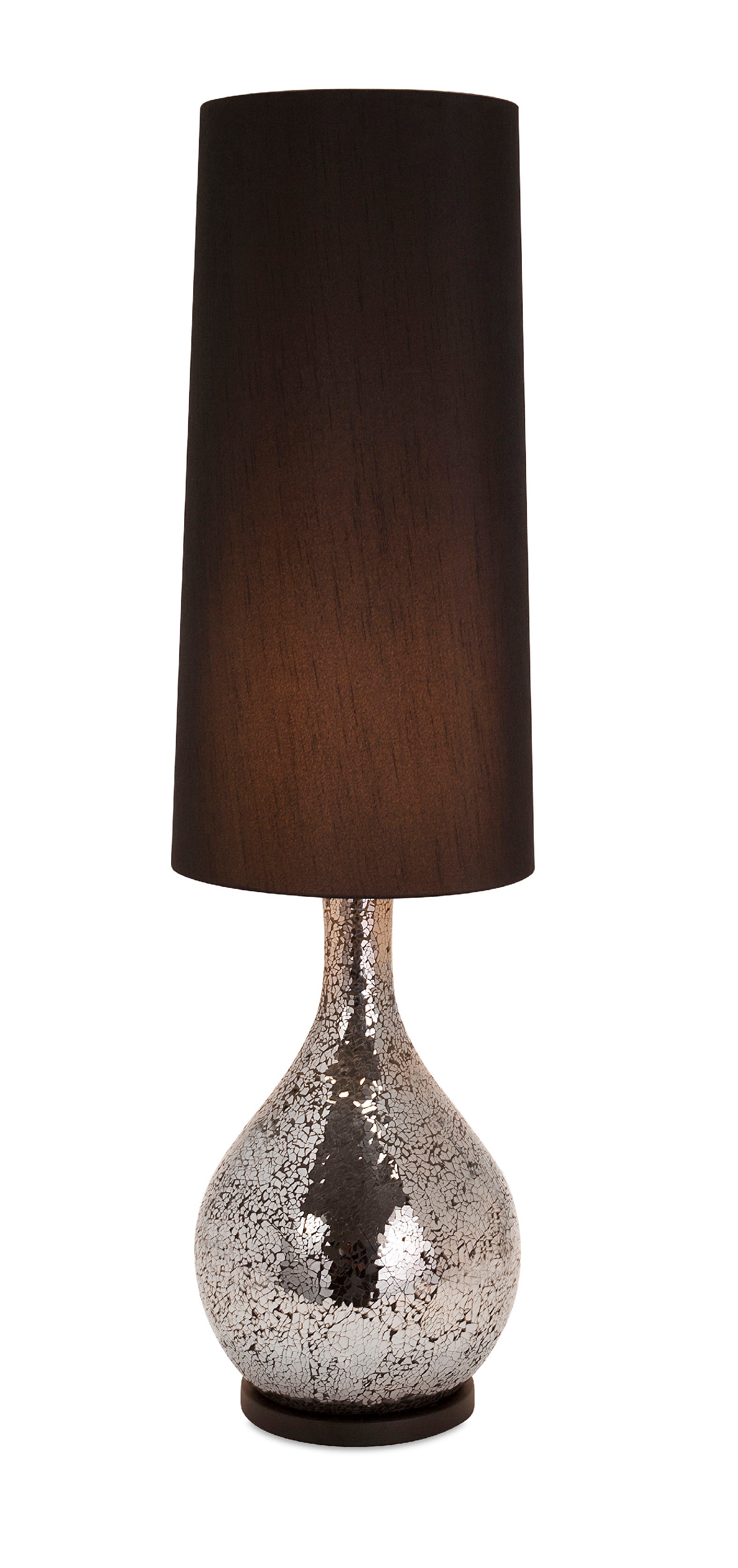 black mosaic table lamp