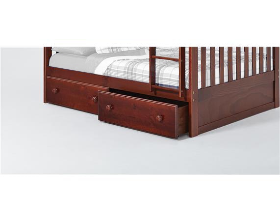 Woodcrest Youth Pine Ridge Under Bed Drawers Ubd5100 Short
