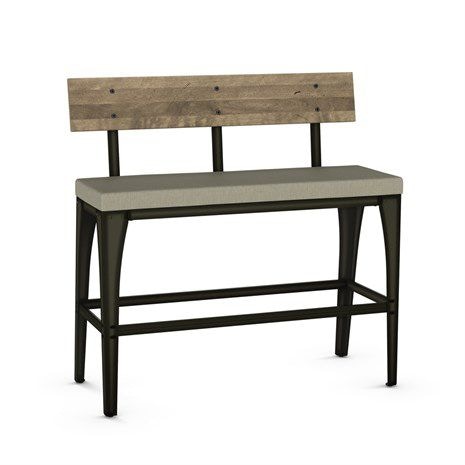 Modern counter store height bench