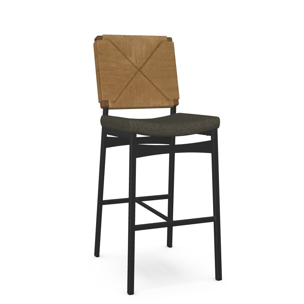 Amisco 4035830 Abby Bar Height Non Swivel Stool