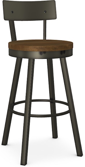 Amisco Lauren Bar height swivel stool 40593-30B