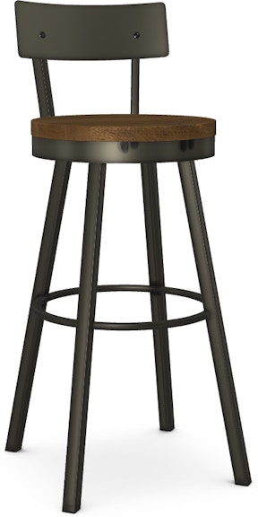 Amisco Lauren Spectator height swivel stool 40593-34B