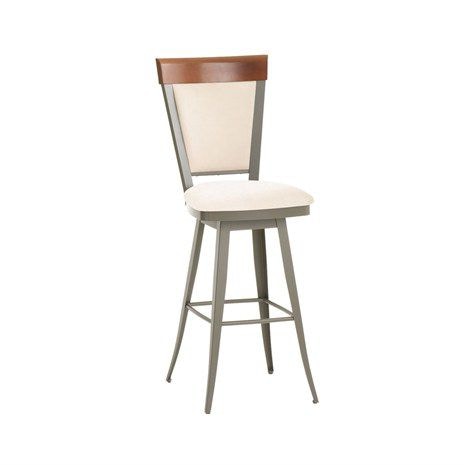 Eleanor slat back wood deals swivel counter stool