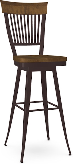Amisco Annabelle Spectator height swivel stool 41419-34B