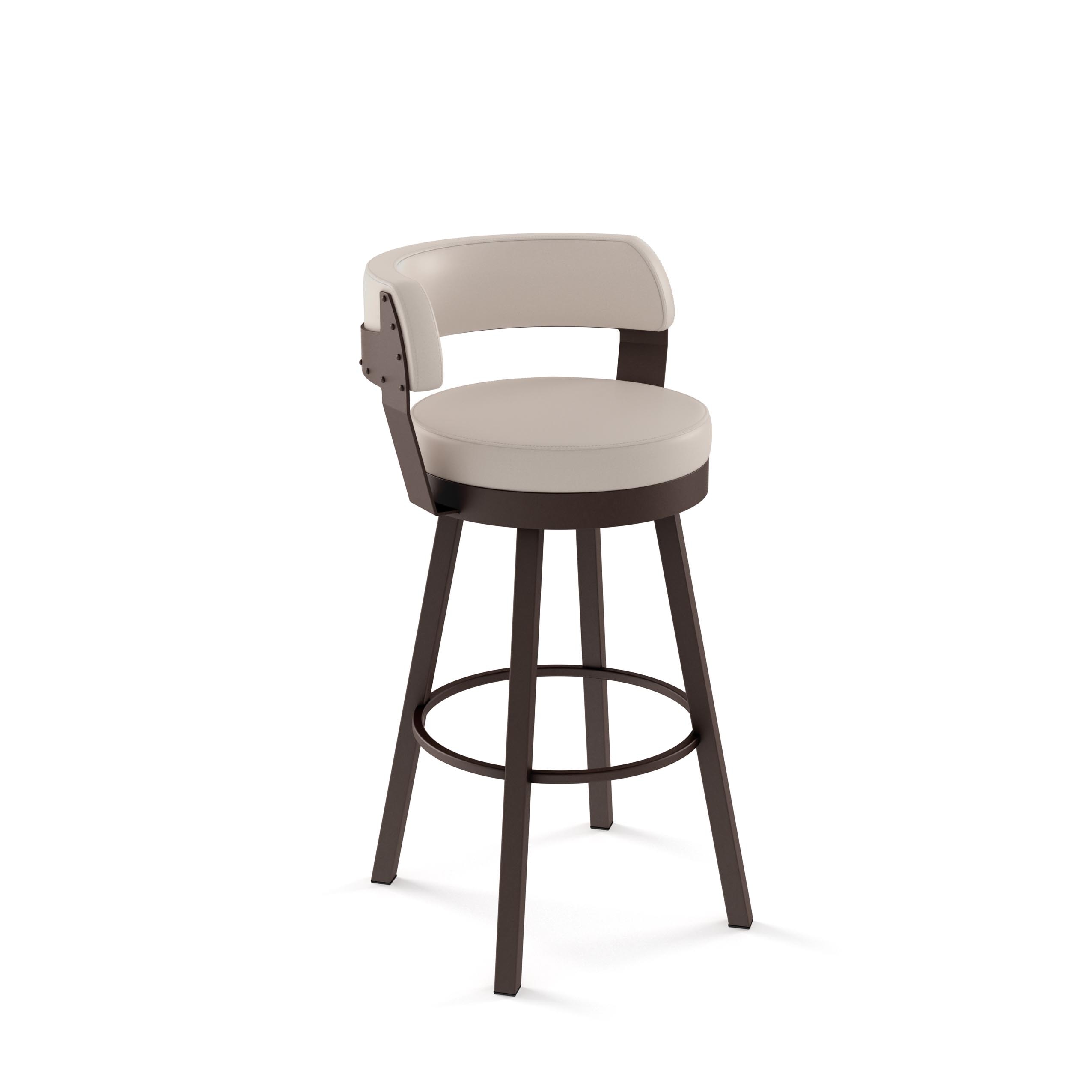 Amisco Bar And Game Room Russell Bar Height Swivel Stool 41526-30 ...