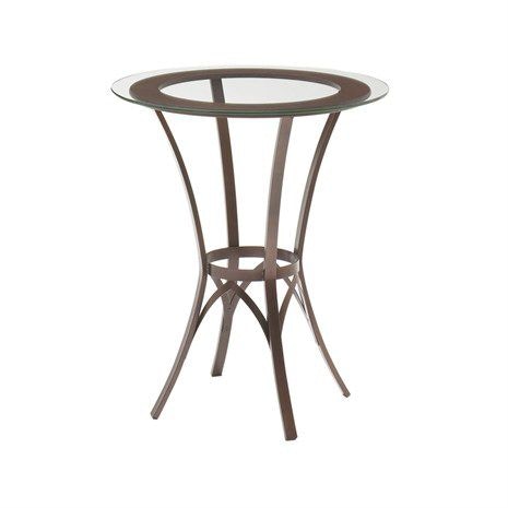 Amisco Kai Counter Height Pub Table Base With Solid Wood Accent