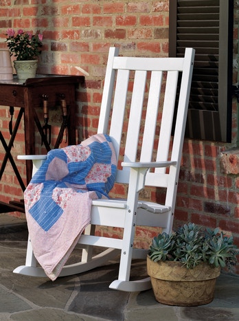 Seaside Casual Traditional Porch Rocker Fully Assembled 036