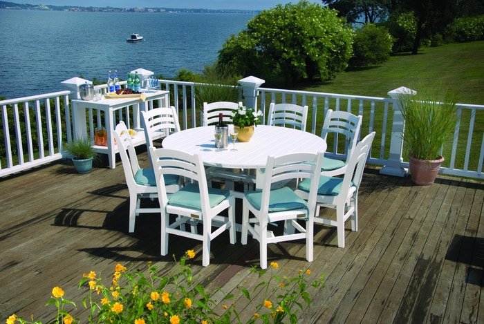 Seaside Casual Outdoor Furniture Salem Round Dining Table 5' 059