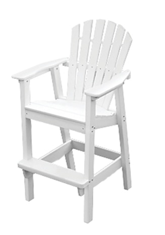 Seaside Casual Outdoor Furniture Adirondack Shellback Bar Chair