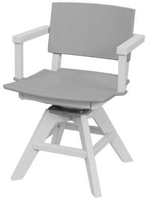 Seaside Casual SYM Swivel Dining Arm Chair 360