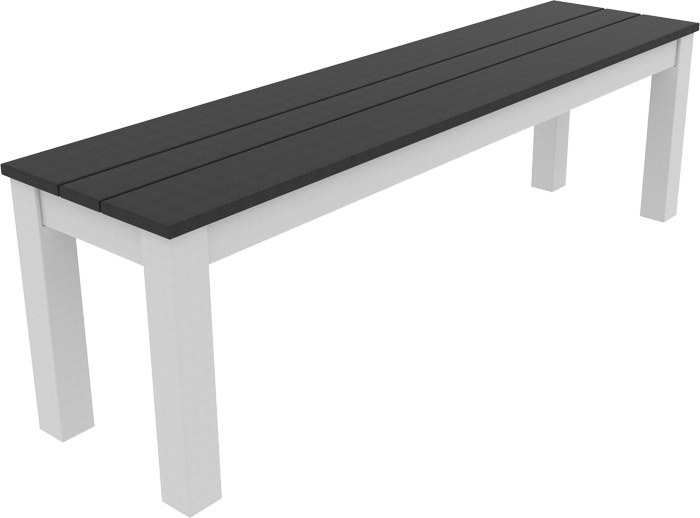 Seaside Casual Greenwich 80 Inch Slatted Dining Bench 611S