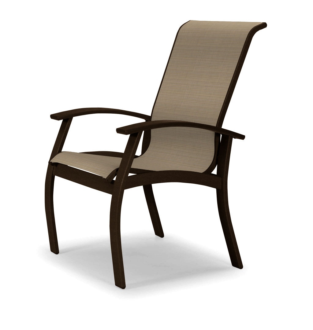 Telescope Casual Furniture Belle Isle Sling Arm Chair with Polymer Accents L070