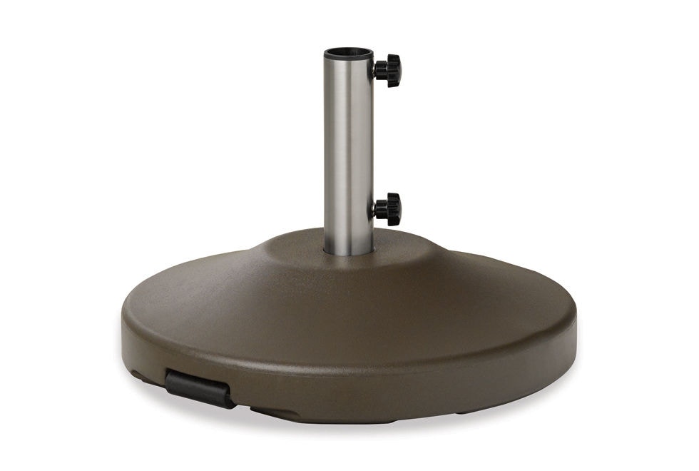 weighted umbrella base with wheels