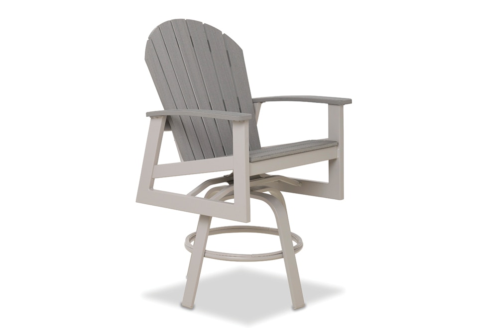 Telescope Casual Furniture Outdoor Patio Newport Balcony Height Swivel Arm Chair 1n80 Turner Home