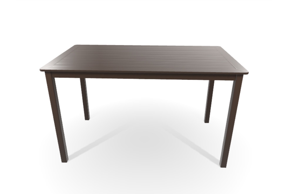 Telescope Casual Furniture MGP Top Tables - Slat 18 Inchx54 Inch Rectangular Bar Height Parson Table with out hole 7M00LEG