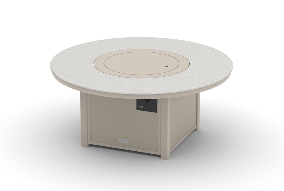Telescope Casual Furniture Origins Fire Tables 54 Inch Round Origins Top Fire Table CF30
