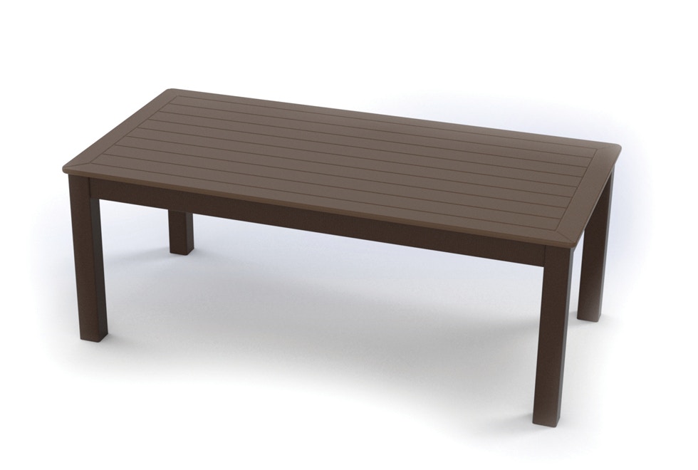 Telescope Casual Furniture MGP Top Tables - Slat 24 Inch x 48 Inch Rectangular Coffee Table 50Q0