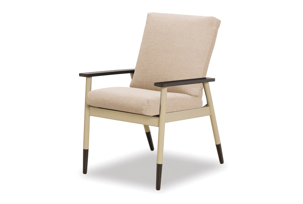 Telescope Casual Furniture Welles Cushion Cafe Dining Chair no Welting D0F0