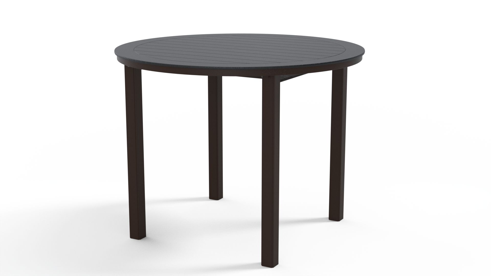 Telescope Casual Furniture MGP Top Tables - Slat 62 Inch Hexagonal Bar Height Table with hole 4M00LEG
