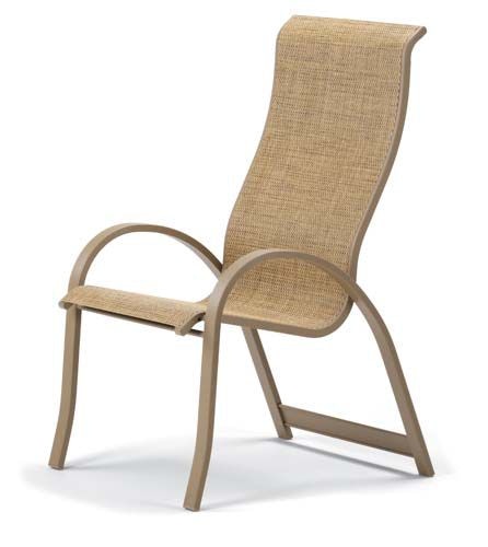 Telescope Casual Furniture Aruba Sling Supreme Stacking Arm Chair 7A00