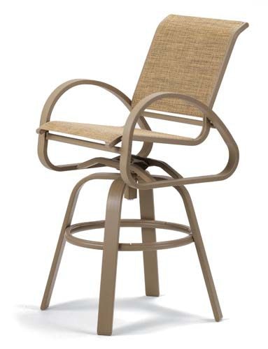  Aruba Sling Bar Height Swivel Cafe Chair 