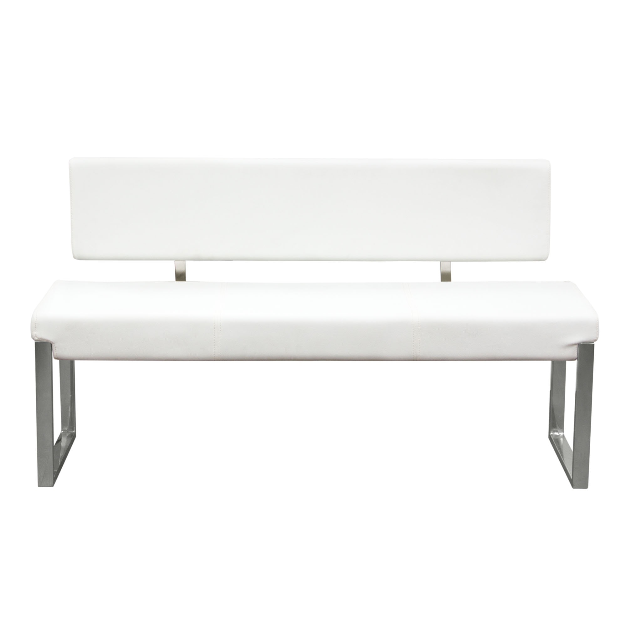 Diamond Sofa Living Room Knox Bench With Back And Stainless Steel