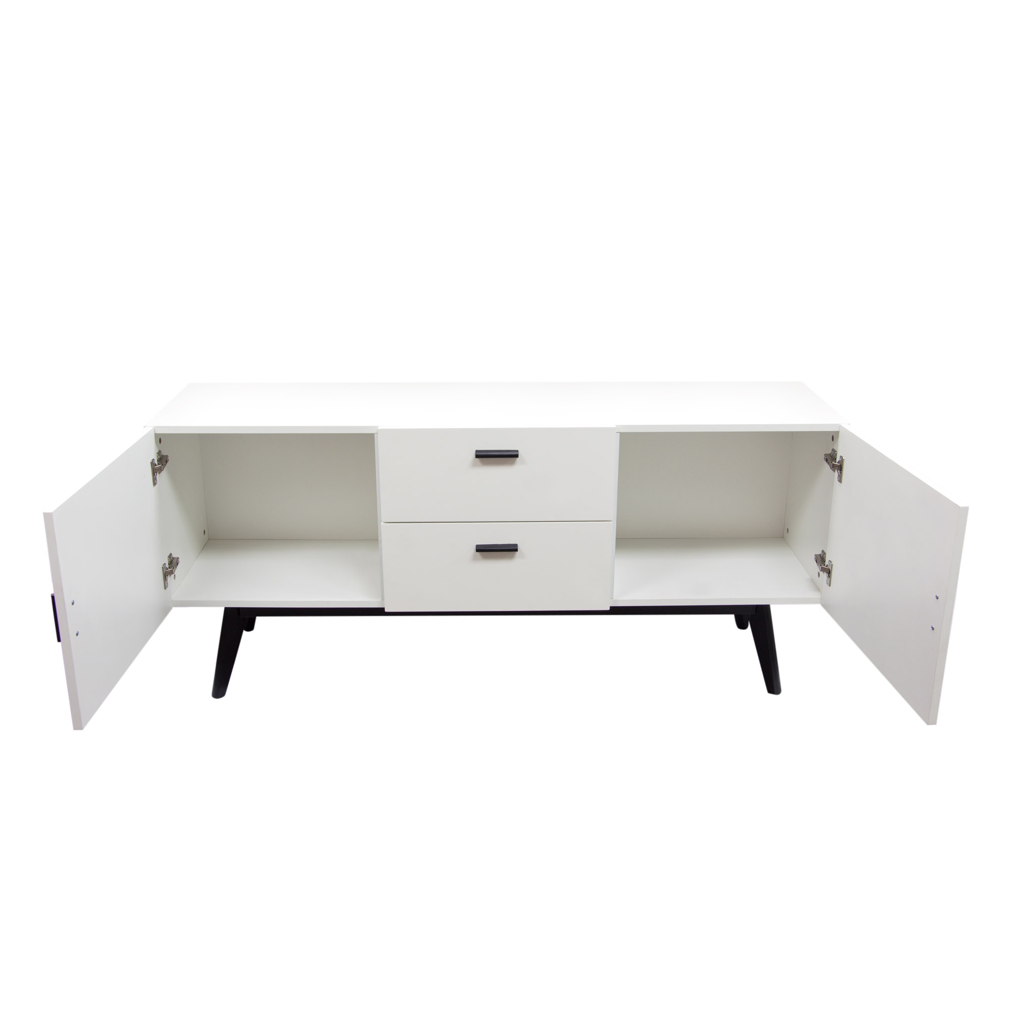 Diamond Sofa Living Room Mode 2 Drawer 2 Door Sideboard In White