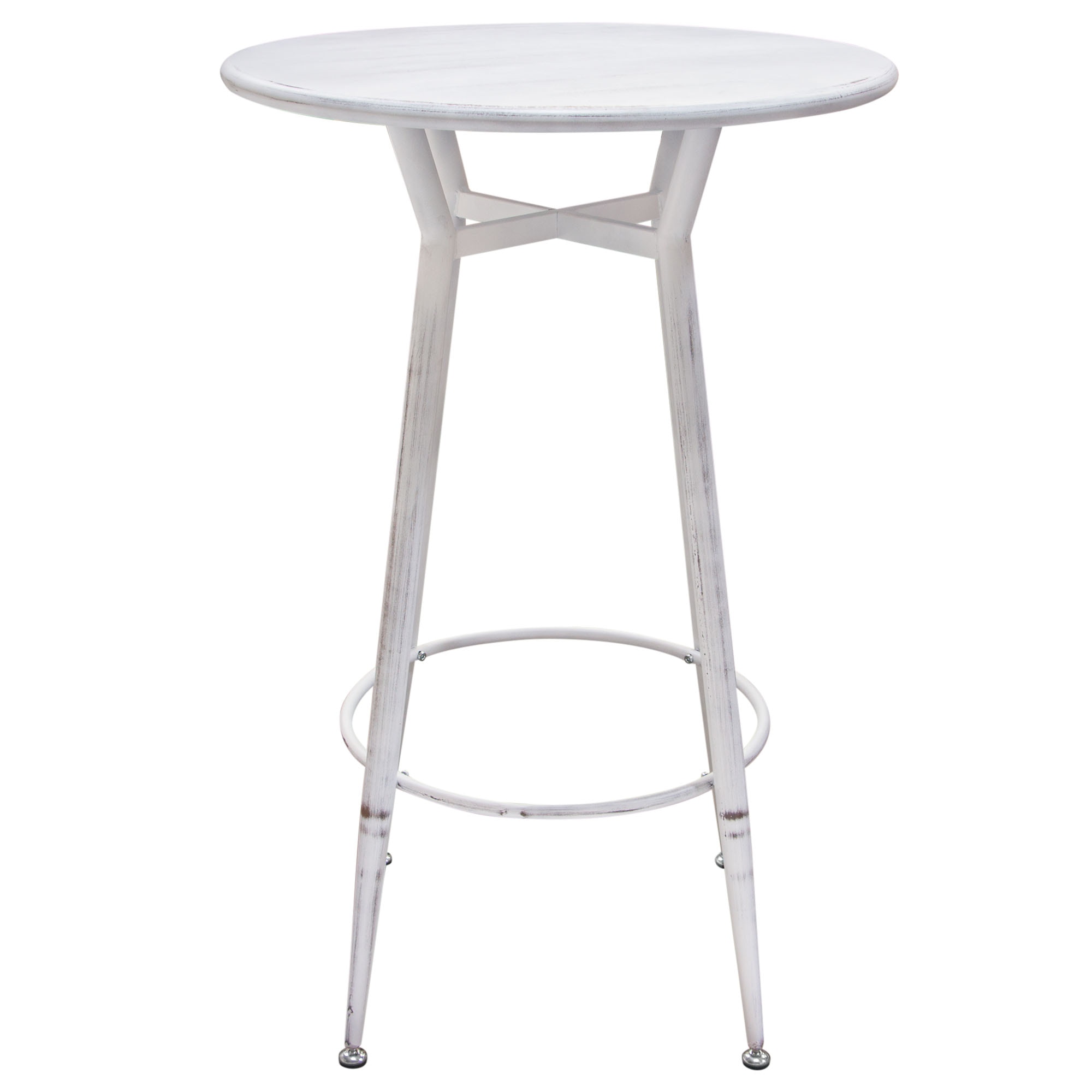 round metal bar table