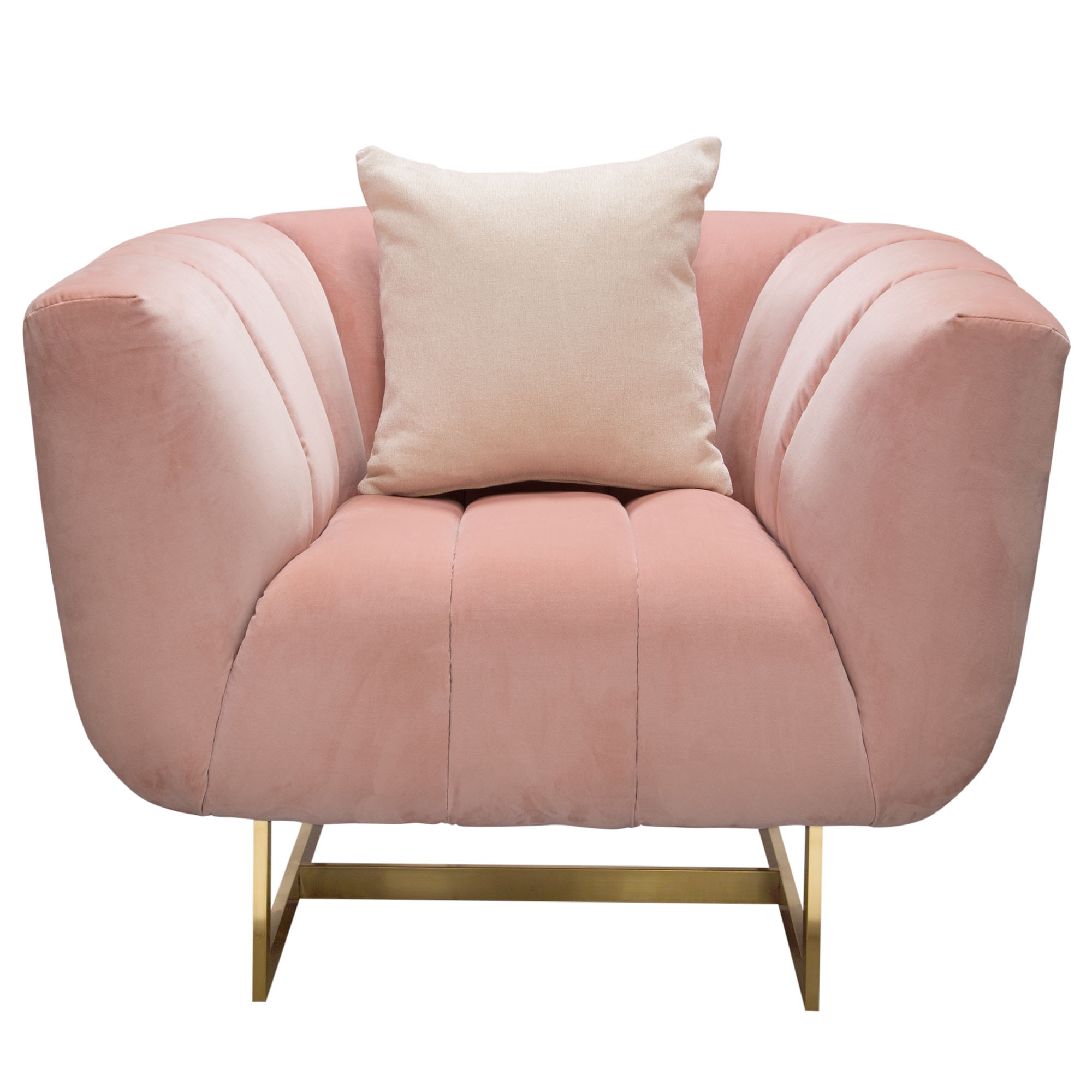 Blush pink lounge online chair