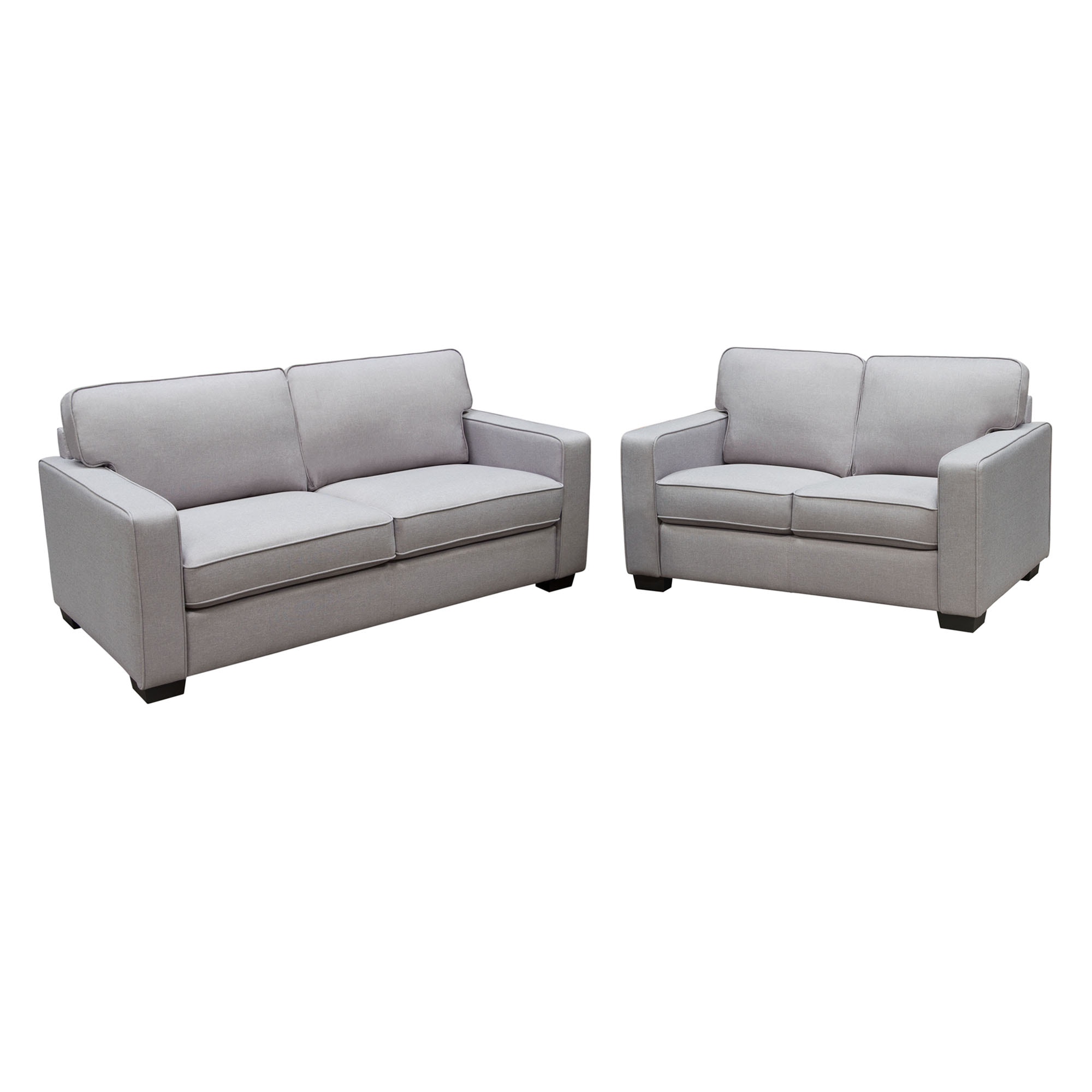 Diamond Sofa Living Room Watson Sofa Loveseat 2pc Set In Light